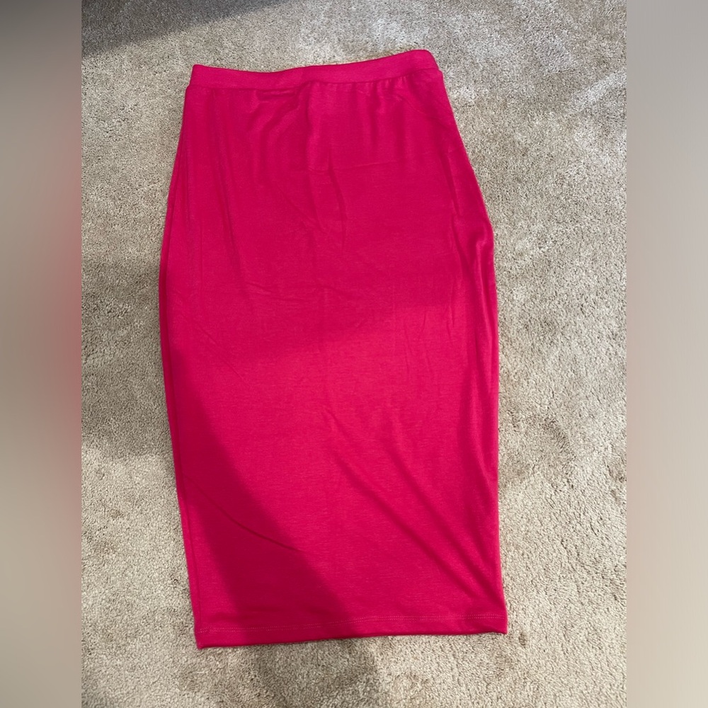 Pink Midi Skirt